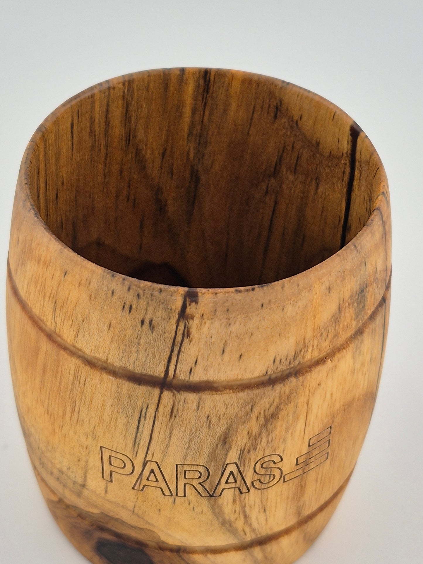 PARAS Handcrafted Wooden Barrel Mug – 250ml