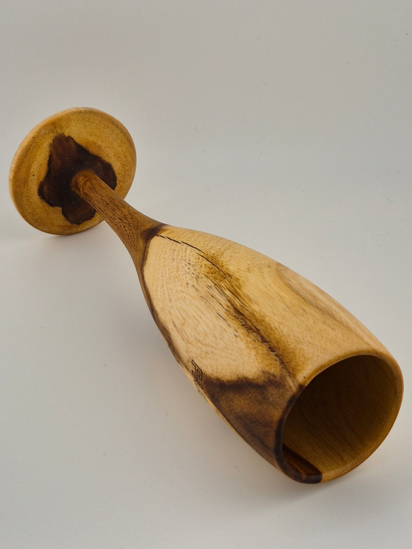 PARAS Handcrafted Wooden Goblet β Elegant Natural Finish
