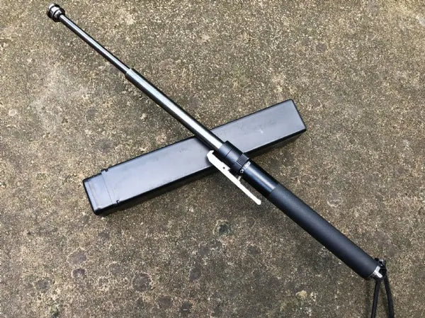 PARAS Self Defense telescopic auto-open stick | Automatic Retractable Hiking Stick|