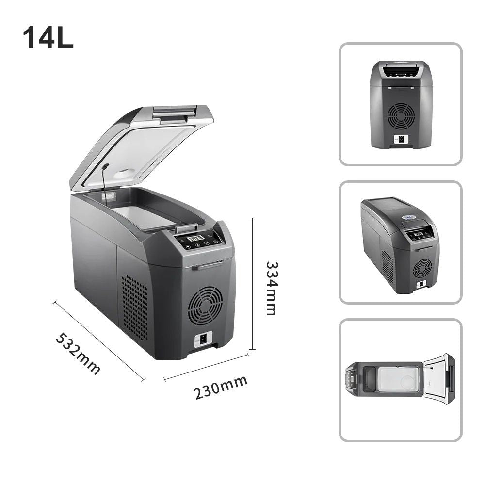 PARAS 14L Car Refrigerator/Freezer (12/24V DC | Portable with LED Display)