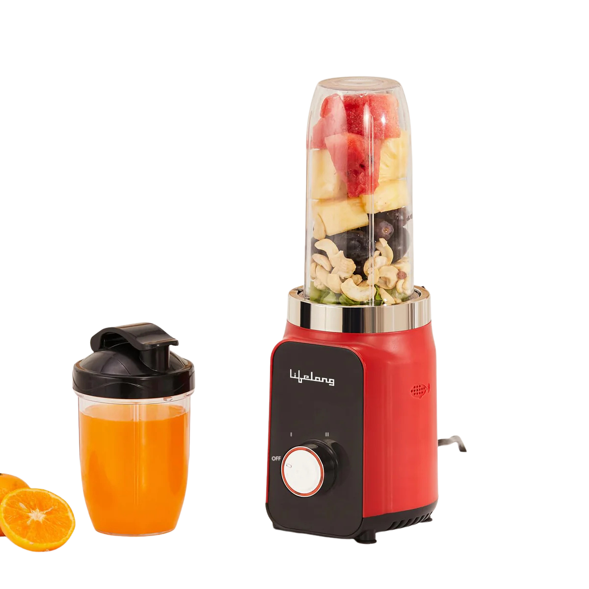 Lifelong Nutri Blender for Smoothies and Juices 500 Watts with 2 Jars
