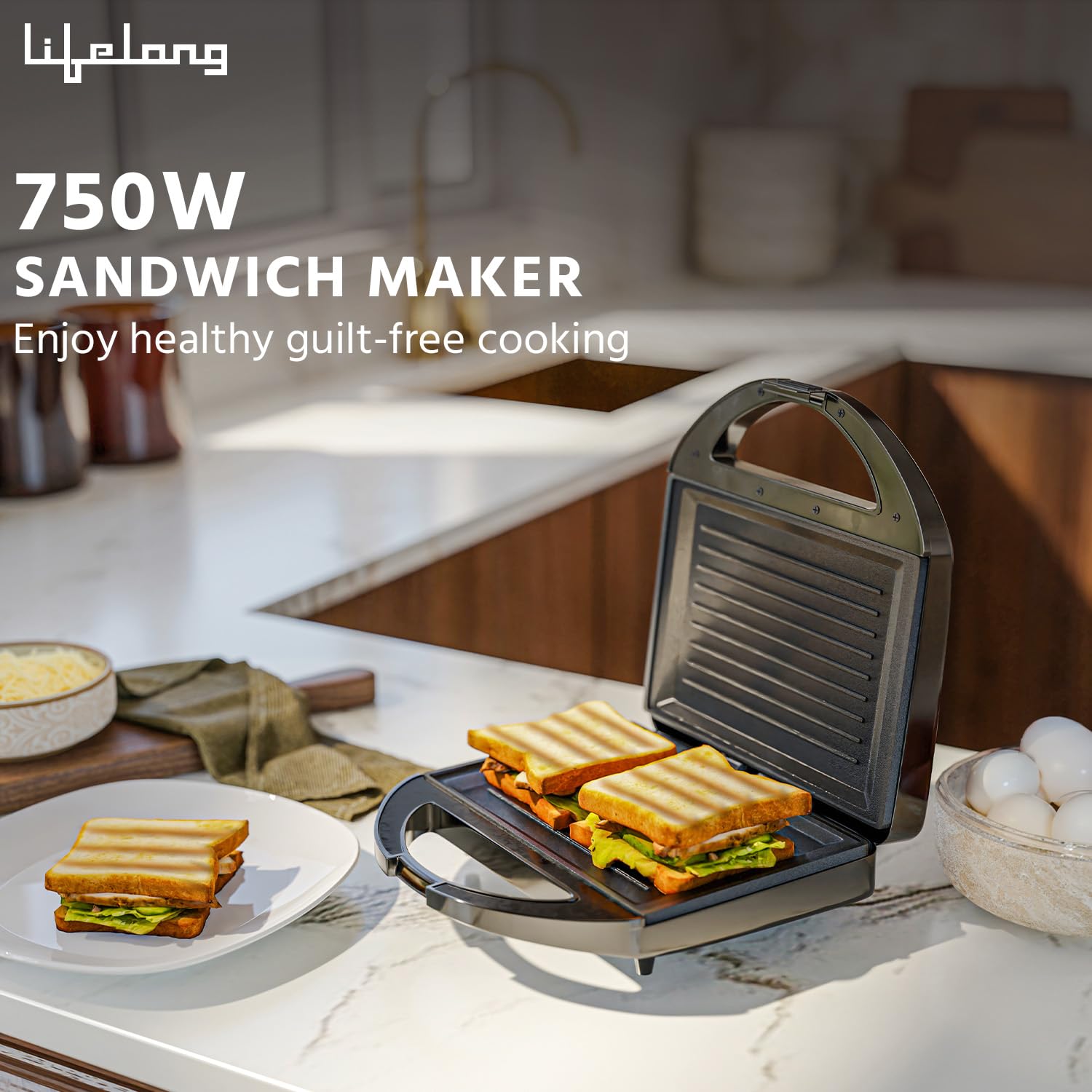 Lifelong LLSM120G Sandwich Maker