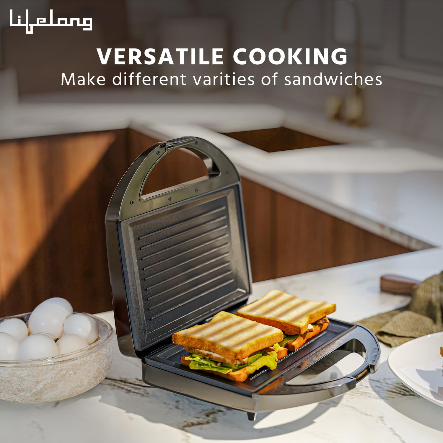 Lifelong LLSM120G Sandwich Maker
