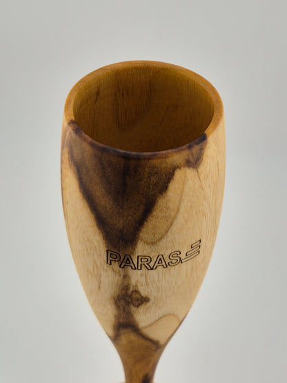PARAS Handcrafted Wooden Goblet – Elegant Natural Finish