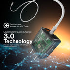 G+ Dual Tone (USB-A+C) PD Adapter - 24W with USB C-C Cable 60W