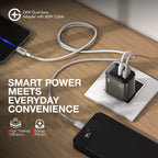 G+ Dual Tone (USB-A+C) PD Adapter - 24W with USB C-C Cable 60W