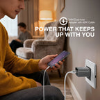 G+ Dual Tone (USB-A+C) PD Adapter - 24W with USB C-C Cable 60W