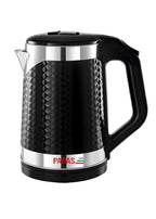 PARAS Double wall Kettle 1.8L | Diamond Cut Design| Wide Mouth | Auto Cut-off, Detachable 360 Degree Connector | Cool Touch Outer Body | Auto-Shut Off