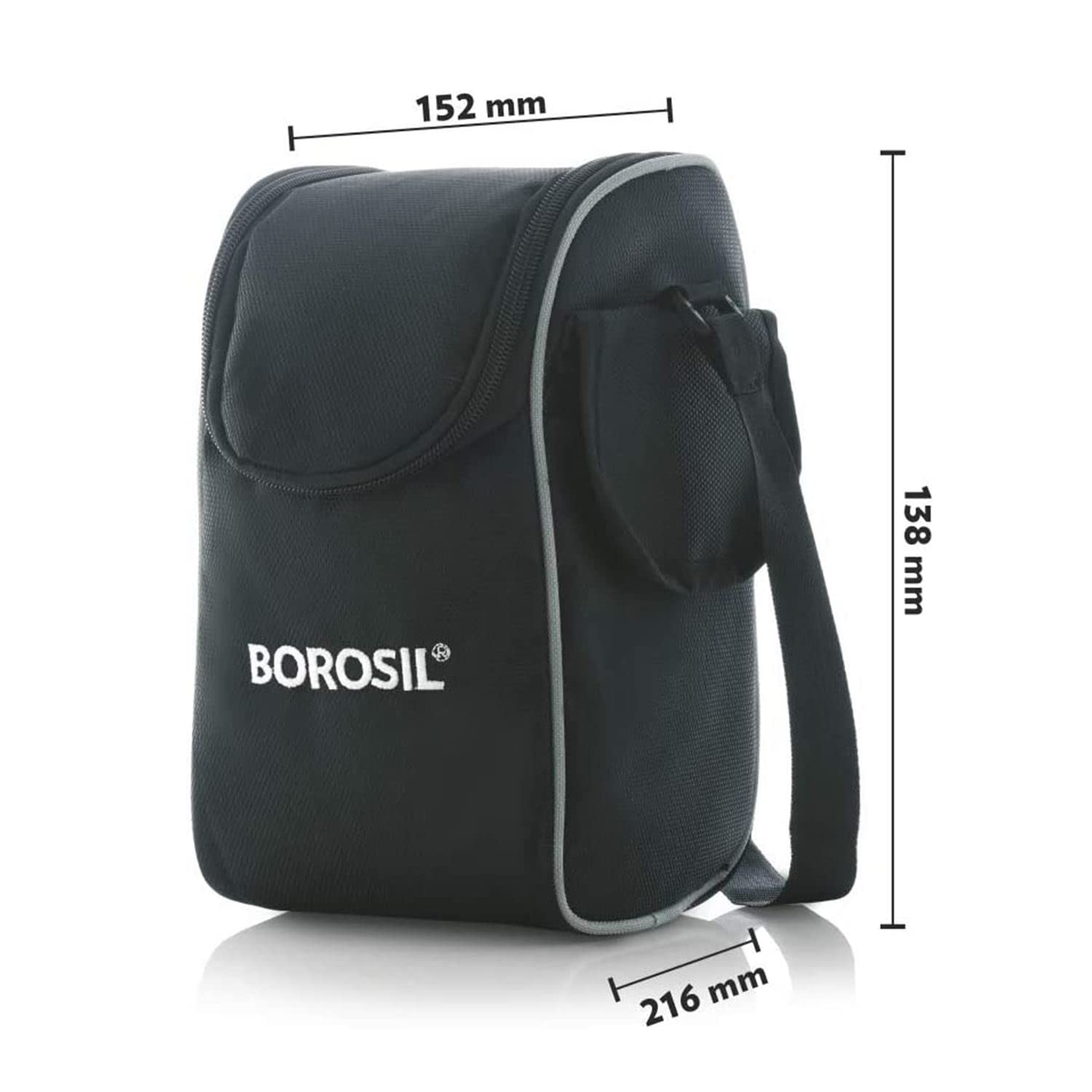 Borosil Hot N Fresh Stainless Steel Insulated Lunchbox | Keep Food Warm Upto 6 Hours |