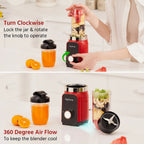Lifelong Nutri Blender for Smoothies and Juices 500 Watts with 2 Jars