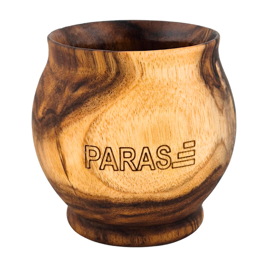 PARAS Handcrafted Wooden Kulhad Cup – Rounded Bowl-Style Drinkware