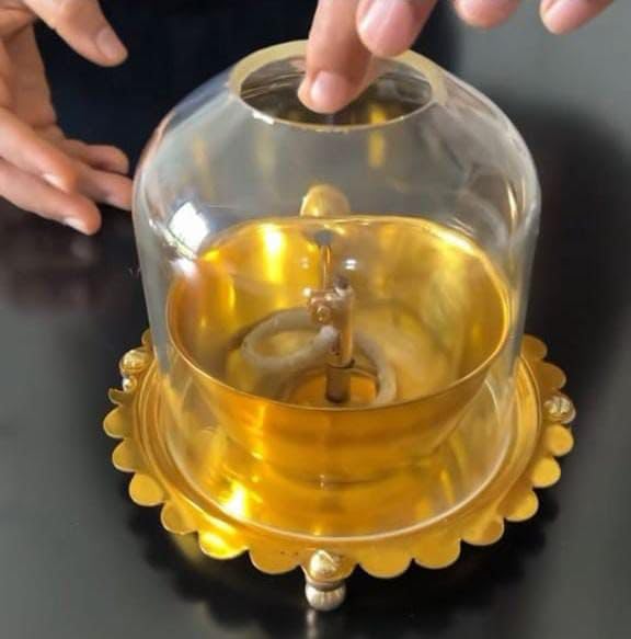 PARAS Akhand Diya with screw lifter (6 inches)