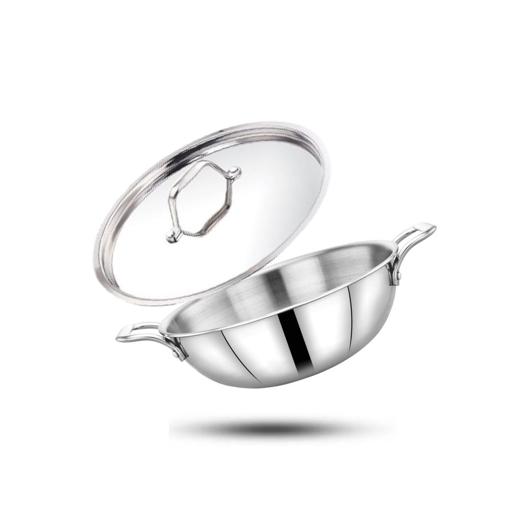 MAXIMA Triply Cookware Stainless Steel Kadai
