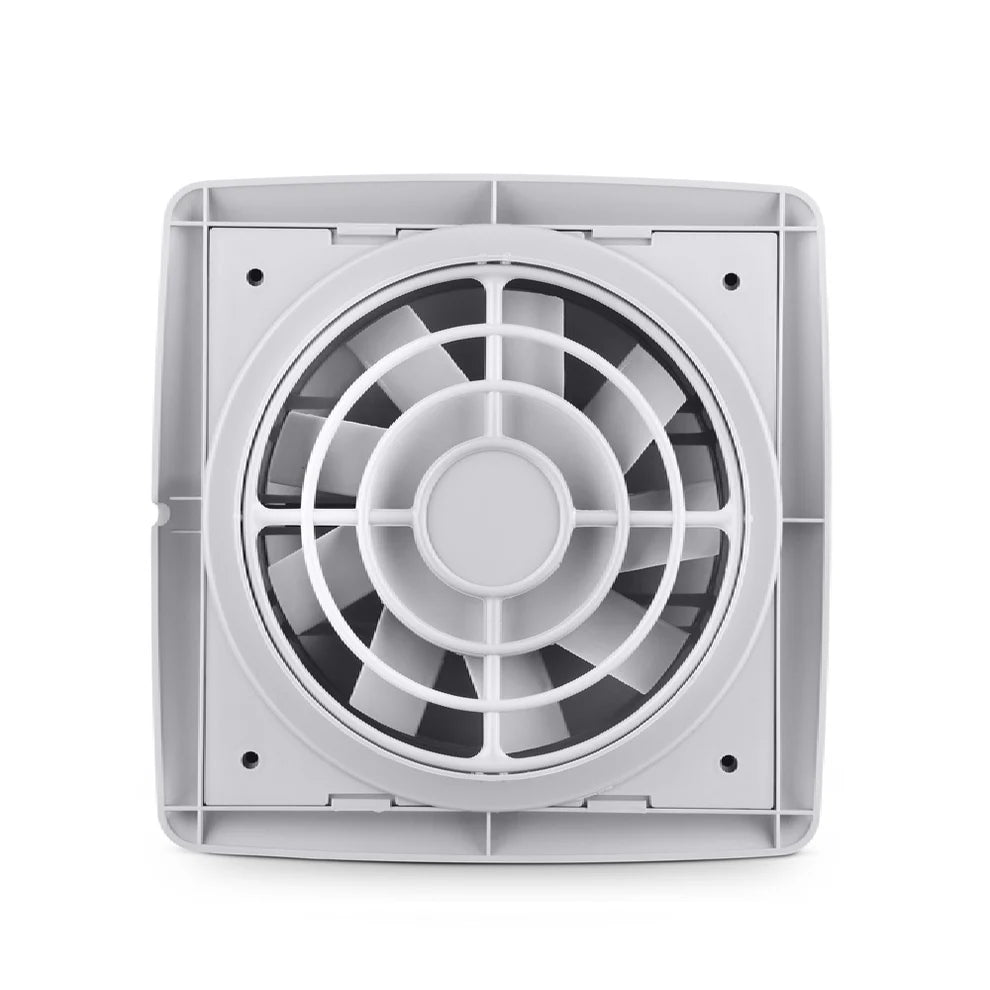 White exhaust fan on a white background
