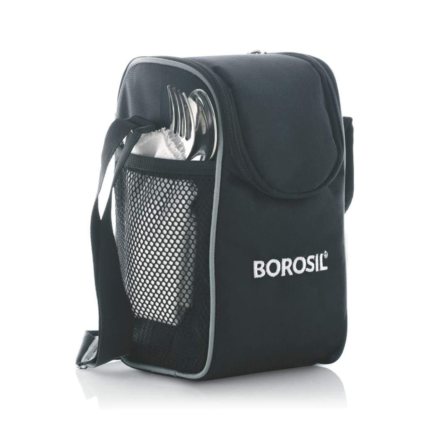Borosil Hot N Fresh Stainless Steel Insulated Lunchbox | Keep Food Warm Upto 6 Hours |