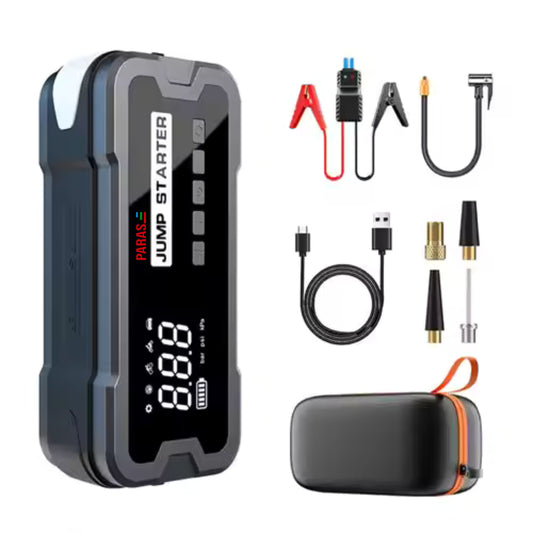 PARAS 2 in 1 Jump starter and Tyre Inflator | 16000 mAH | Emergency start | Tyre Inflator