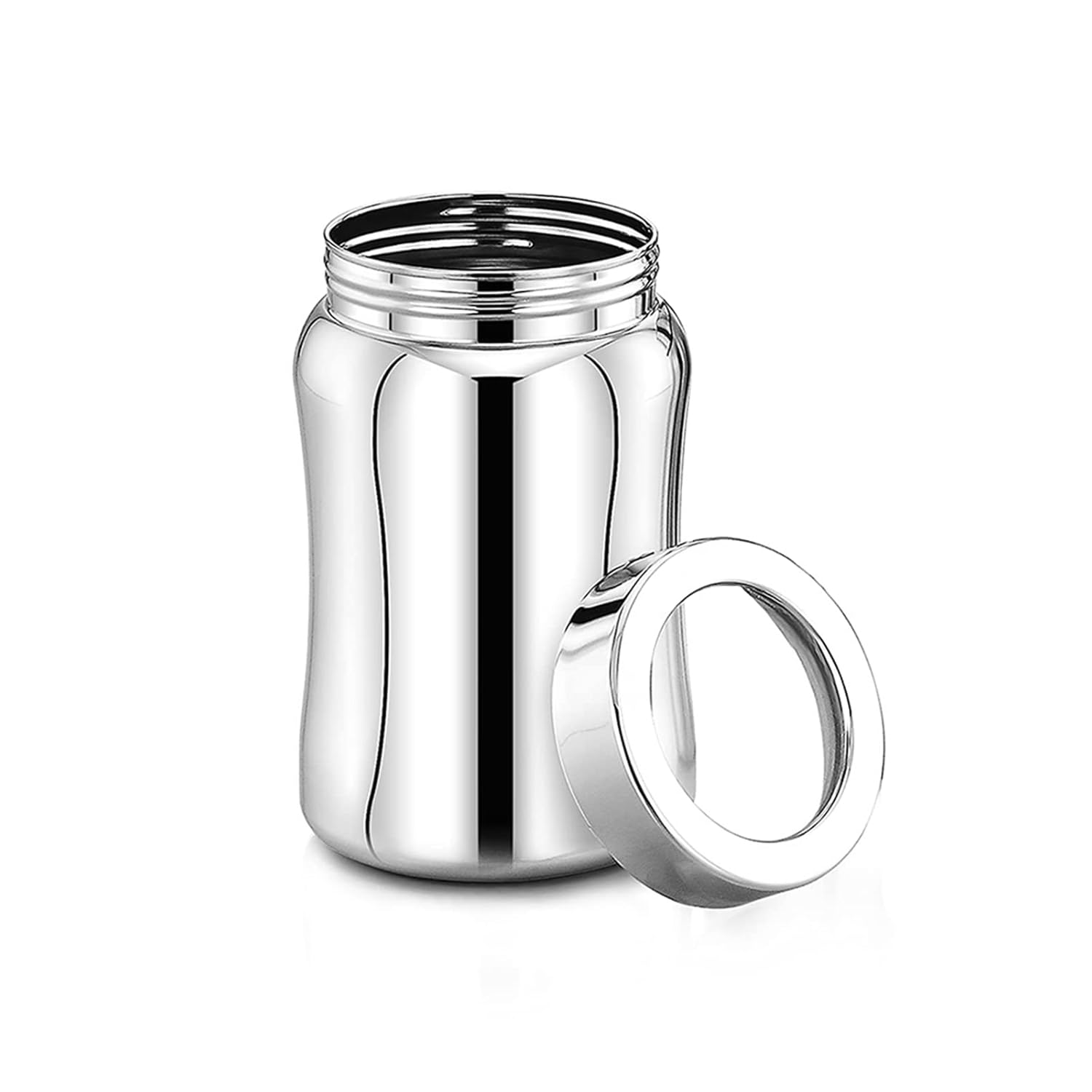 MAXIMA Tulip Stainless Steel Canister - Stylish and Durable Airtight Storage for Tea, Coffee, and Spices