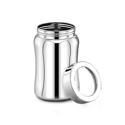 MAXIMA Tulip Stainless Steel Canister - Stylish and Durable Airtight Storage for Tea, Coffee, and Spices