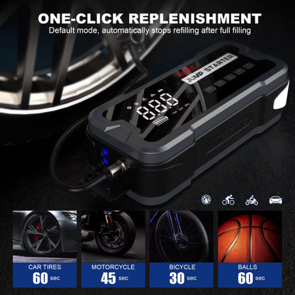 PARAS 2 in 1 Jump starter and Tyre Inflator | 16000 mAH | Emergency start | Tyre Inflator