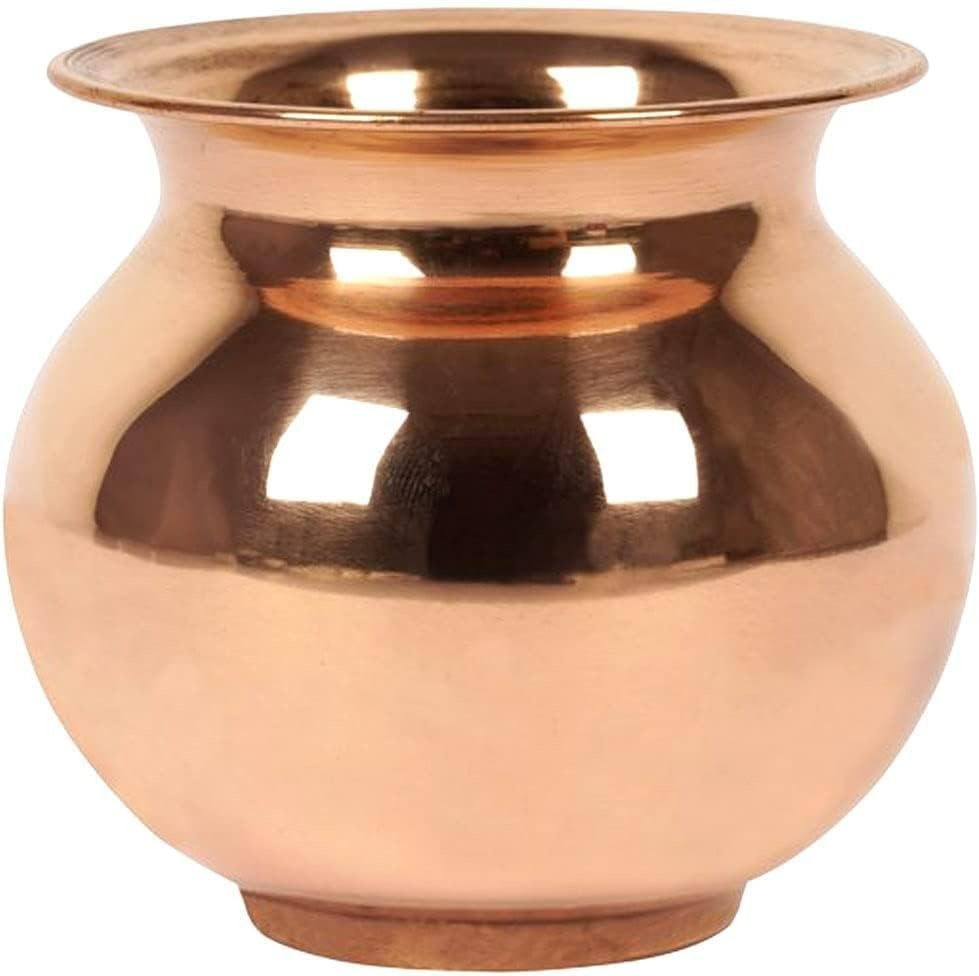 Copper pot on a white background