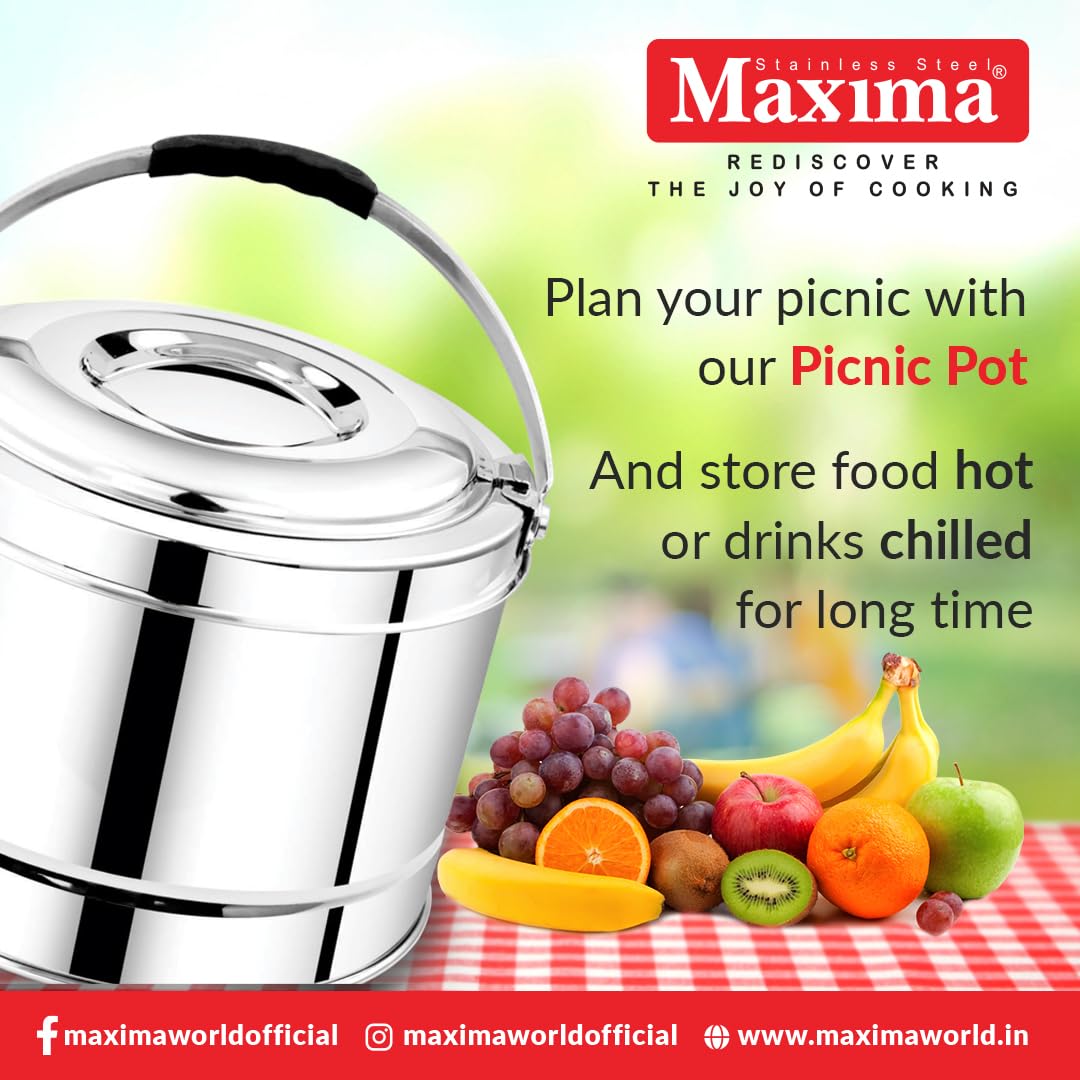 Maxima Double Wall Picnic Pot to store Food