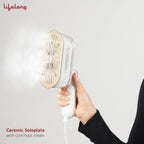 Lifelong 1250W Foldable Garment Steamer - Handheld Steamer with Rest Stand(LLGRMS901)