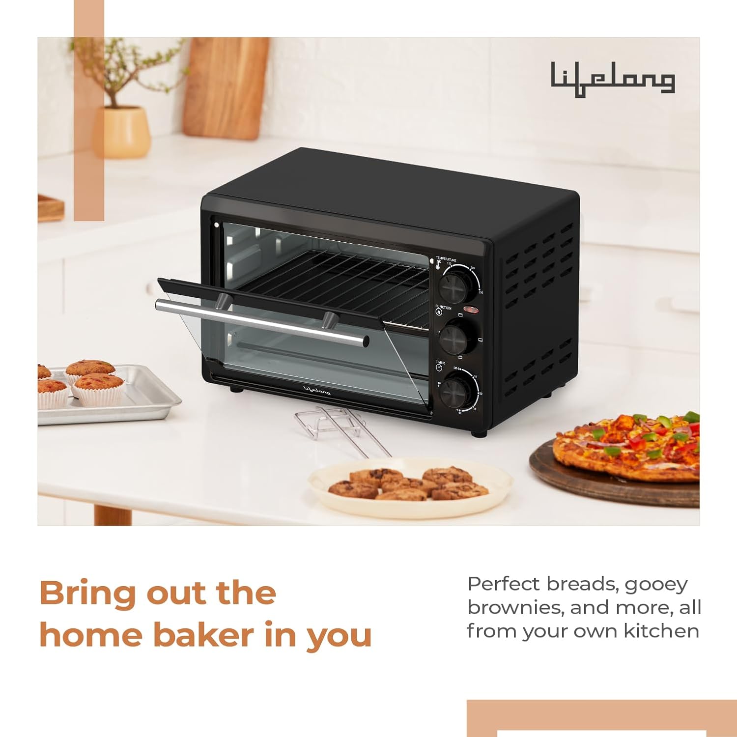 20L OTG Oven Toaster Grill with Temperature Control (LLOT20)
