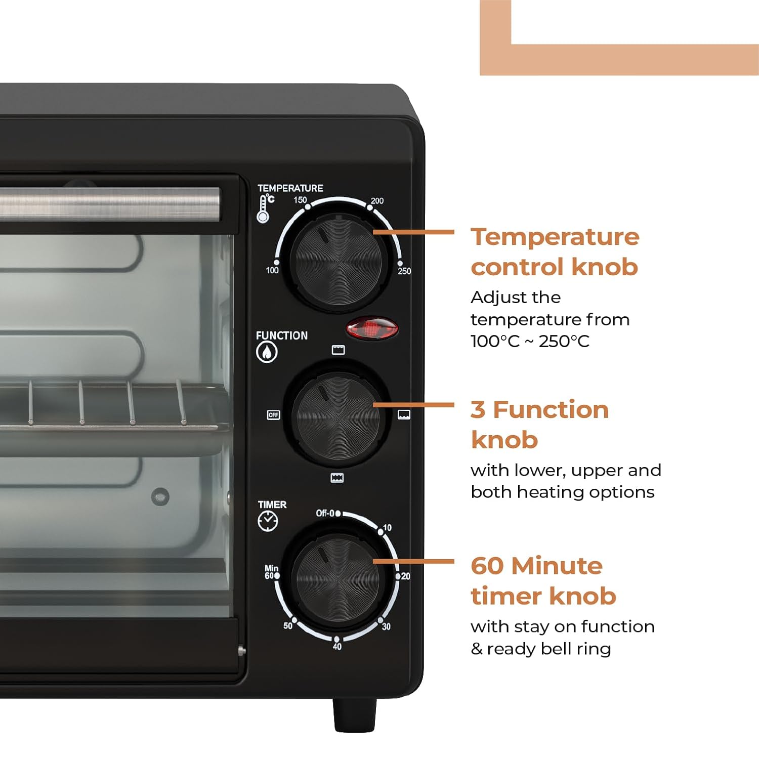 20L OTG Oven Toaster Grill with Temperature Control (LLOT20)