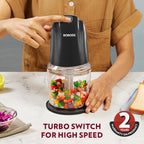 Borosil Chef Delite Electric Vegetable Chopper, Black