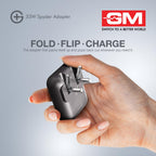 GM G+ 33W Spyder Charger | Foldable Indian Pin | Travel Friendly