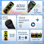 Philips Wireless Speaker TAS3400BK Portable Bluetooth