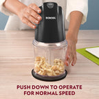 Borosil Chef Delite Electric Vegetable Chopper, Black