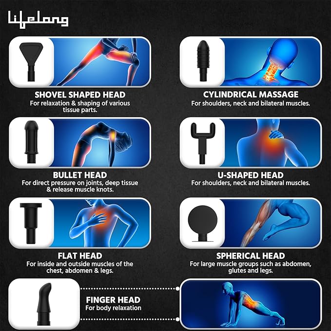 Lifelong Electric Massage Gun for Pain Relief