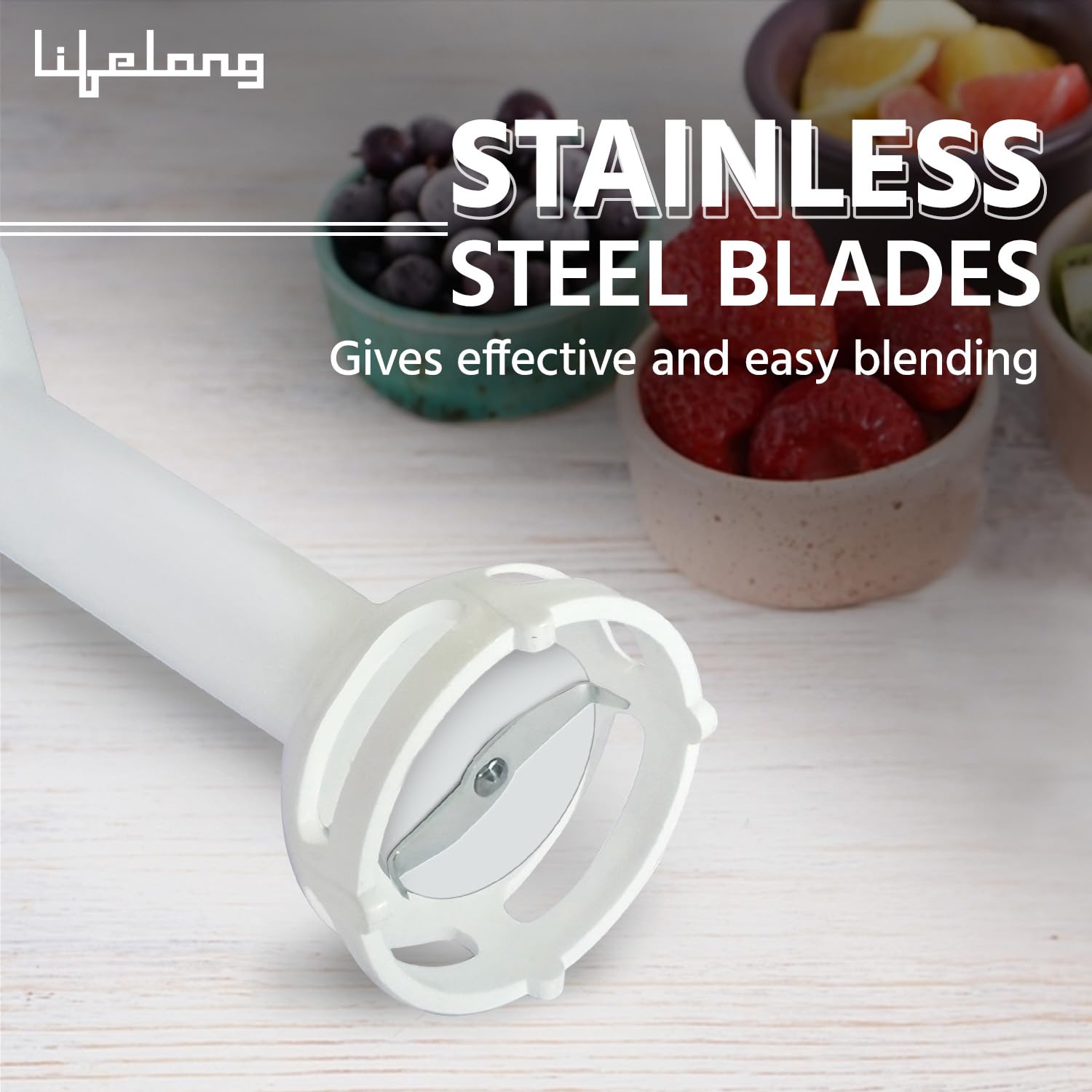 Lifelong Stainless Steel 300 Watts Hand Blender
