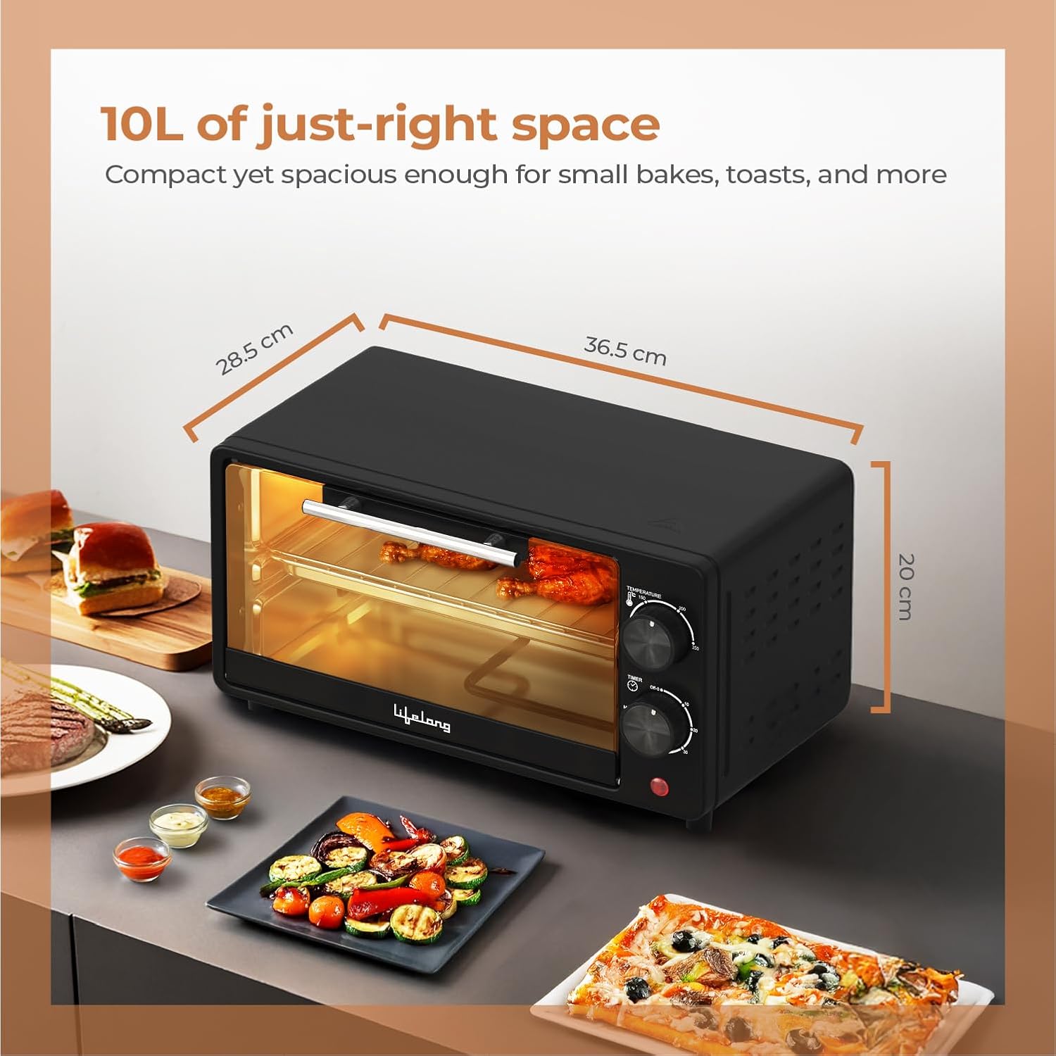 Lifelong LLOT10 10 Liters Oven 1000w and auto shut off