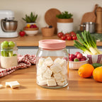 YERA Glass Pantry Jar with  Lid, 1500 ML