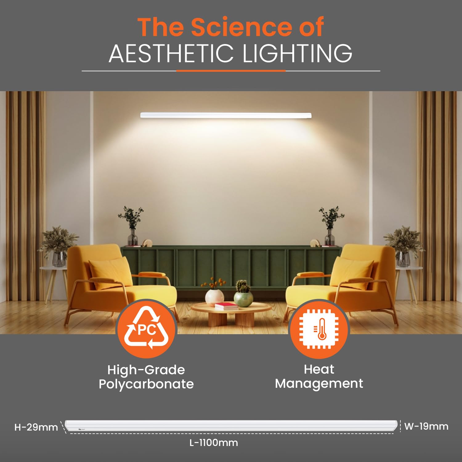 Orient Electric Grace Pro 20W LED Batten