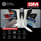 GM G+ 35W Fast Charger Adapter with Smart LED Display