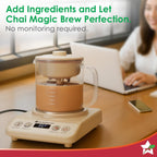 Wonderchef Chai Magic, Fully Automatic  500ML Glass Jar