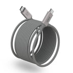 GM 240W USB-C to USB-C Magnetic Fast Charging Cable with USB4 Gen 3 technology, 40Gbps high-speed data transfer, 8K video support, premium nylon braided design, and 1-meter length for MacBook, iPad, laptops, smartphones, docking stations, and other USB-C devices.
