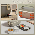 Lifelong Electric Lunch Box | Food Warmer | Set of 4