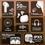 Philips TAT1050WT/94 Truly Wireless Earbuds White