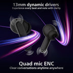 Philips TAT1050BK/94 Truly Wireless Earbuds Black