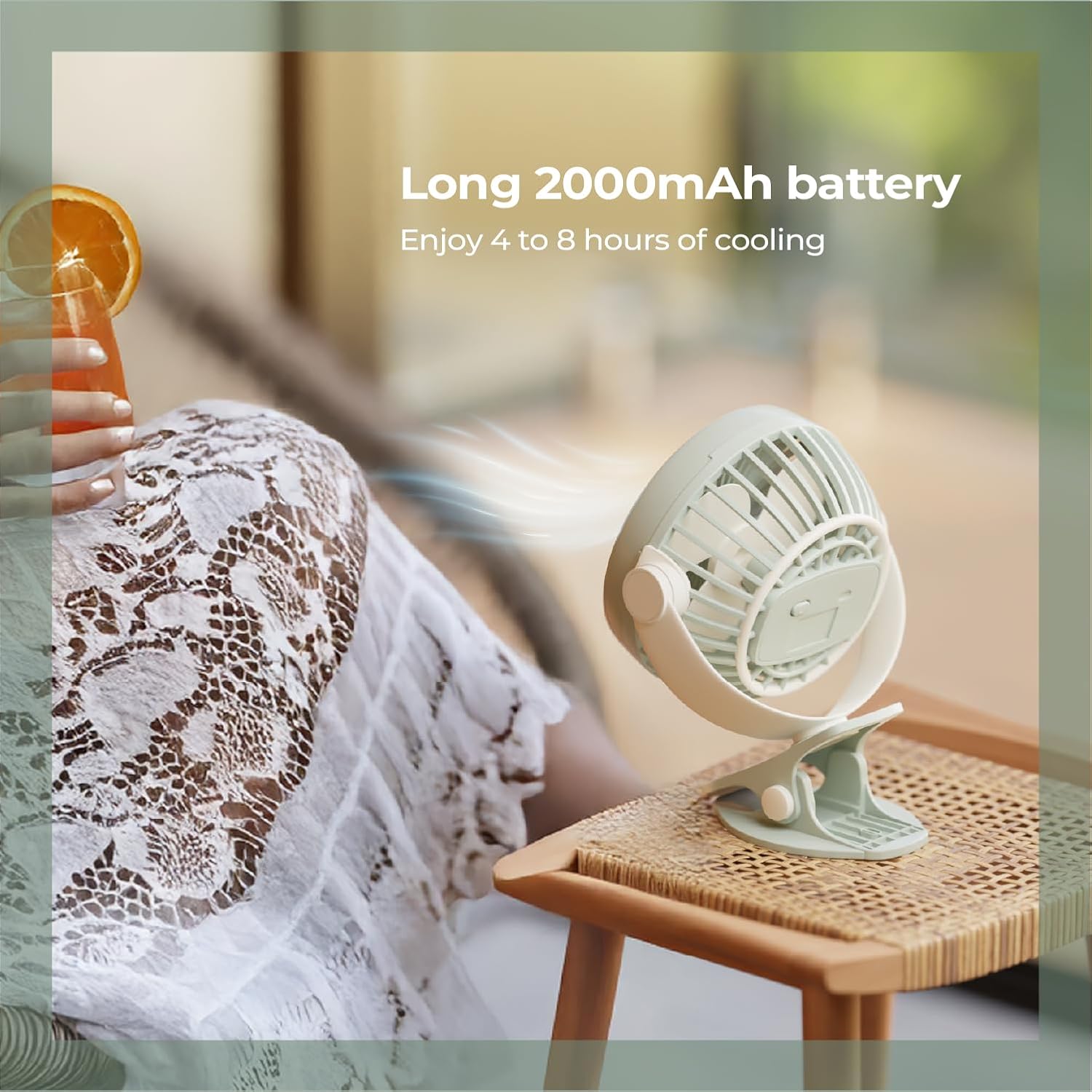 Lifelong Portable USB Fan with 3 Speeds