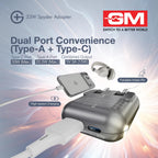 GM G+ 33W Spyder Charger | Foldable Indian Pin | Travel Friendly