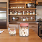 YERA Glass Pantry Jar with  Lid, 1500 ML