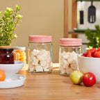 YERA Glass Pantry Jar with  Lid, 1500 ML