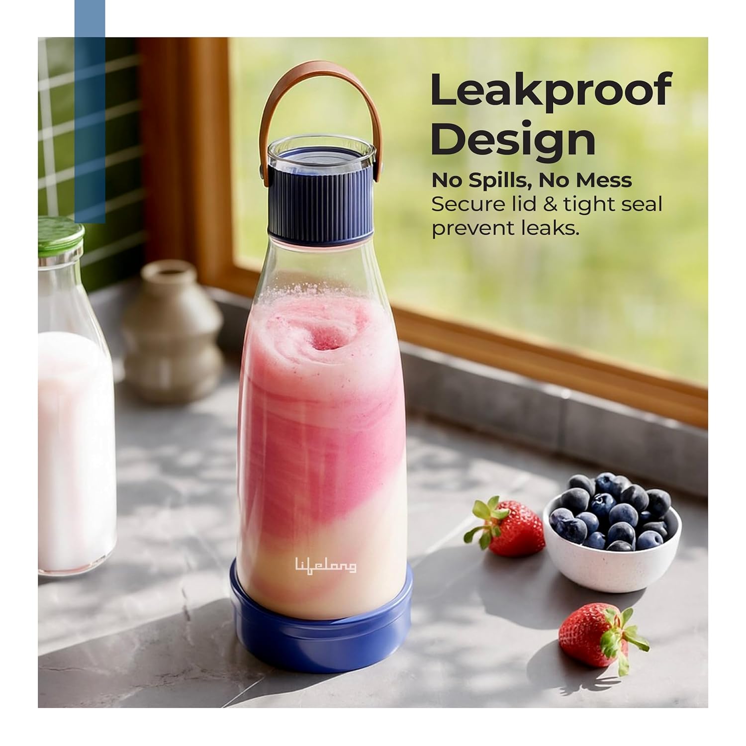 Lifelong Portable Juicer Blender USB Rechargeable (LLEPB01)