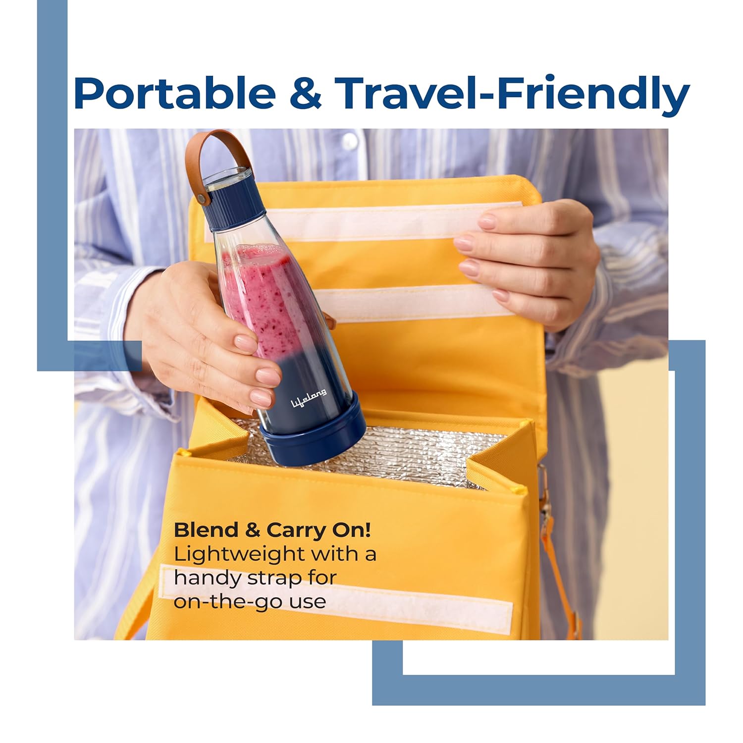 Lifelong Portable Juicer Blender USB Rechargeable (LLEPB01)