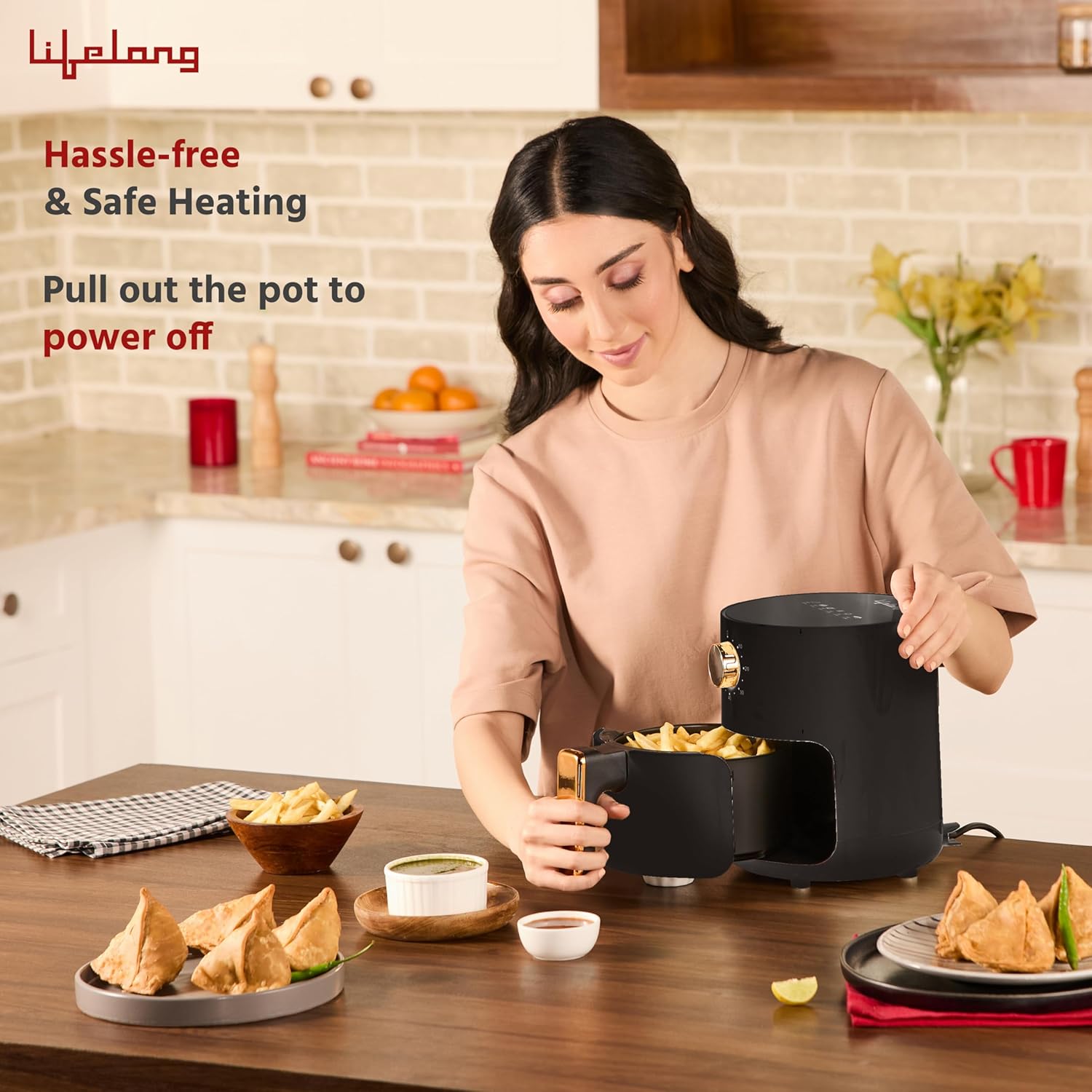 Lifelong 2.5L Air Fryer For Home(LLHF26)